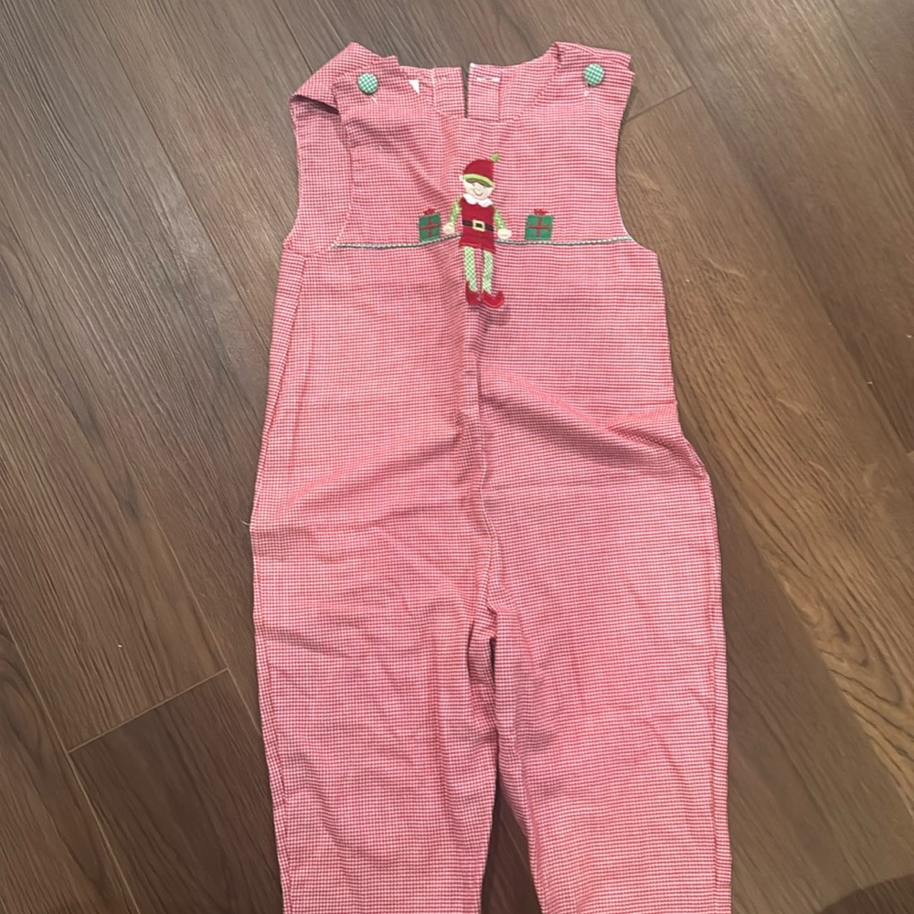 Boutique Christmas overalls boys 24 months